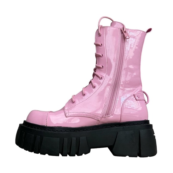 Sugar Thrillz Platform Combat Boots size 9.5 - Picture 3 of 11